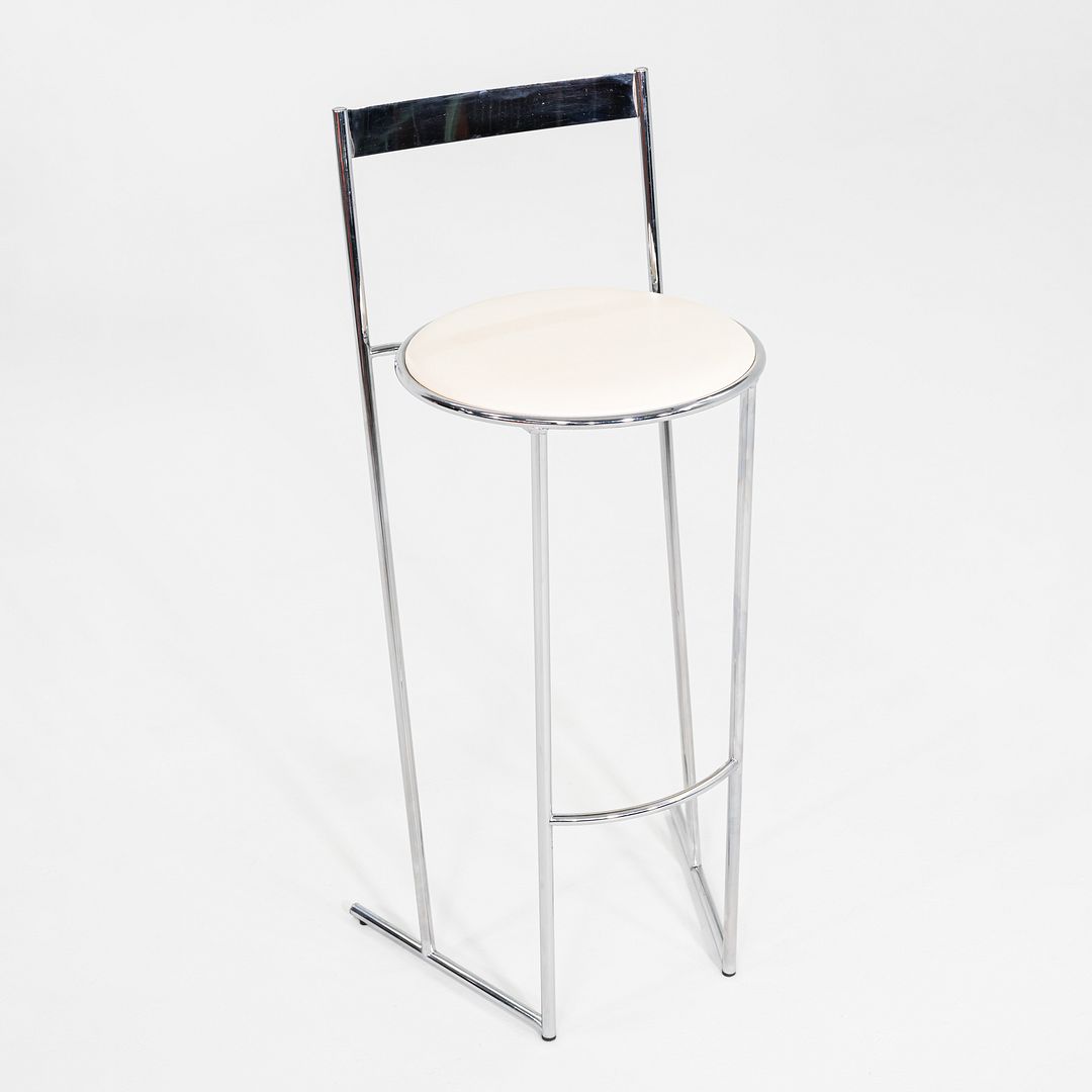 1980s Pair of Postmodern Musme Bar Stools by Emilio Nanni for Fly Line, Italy