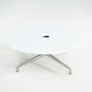 2013 Scott Wilson for Coalesse SW_1 Coffee Table with Round Glass Top 42 inch