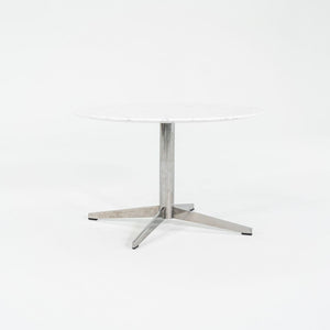 2010s Haworth Planes Collection Jive Marble and Steel Round Table 28 inches