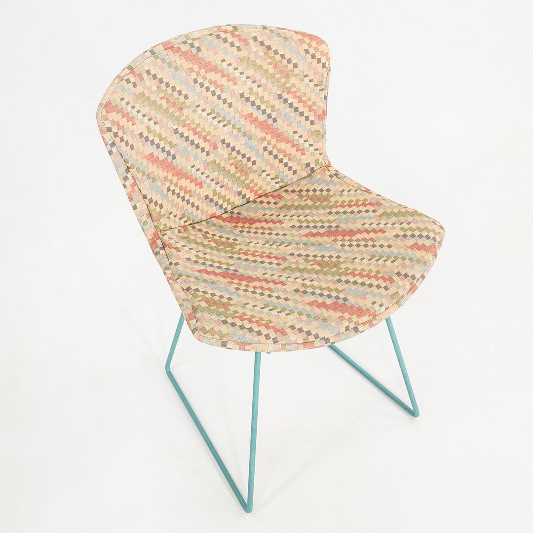 1980s Set of Six Harry Bertoia for Knoll Dining Side Chairs with Full Cushions