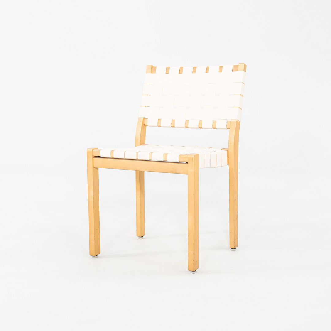 1980s Pair of Alvar & Aino Aalto for Artek 611 Stacking Dining / Side Chairs