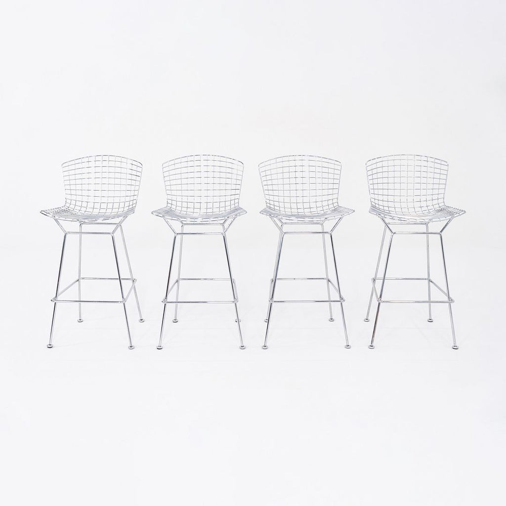 2010s Harry Bertoia for Knoll Bar Stool in Chrome 4x Available
