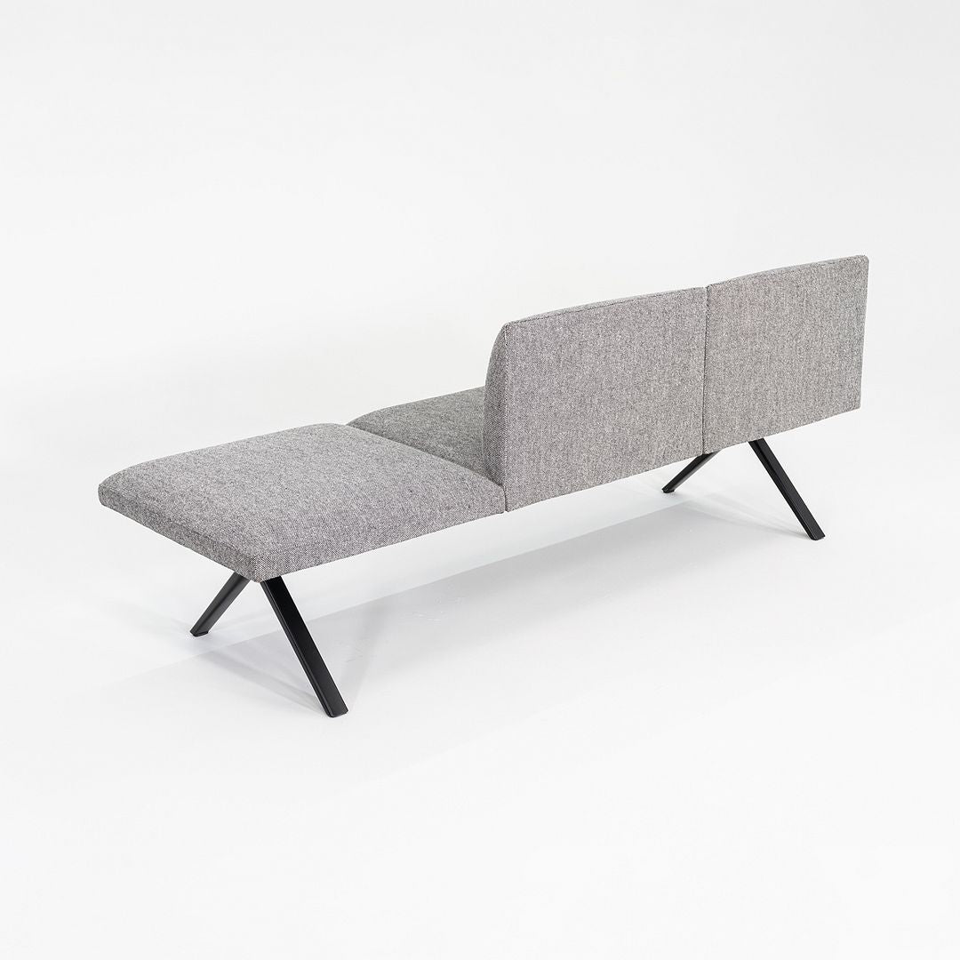 2020s Ichiro Iwasaki for Arper Three Seat Kiik Bench with Back in Grey Fabric