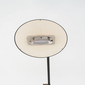 1980s Relux Milano Adjustable Steel Floor Lamp in Black Made in Italy 42 inches