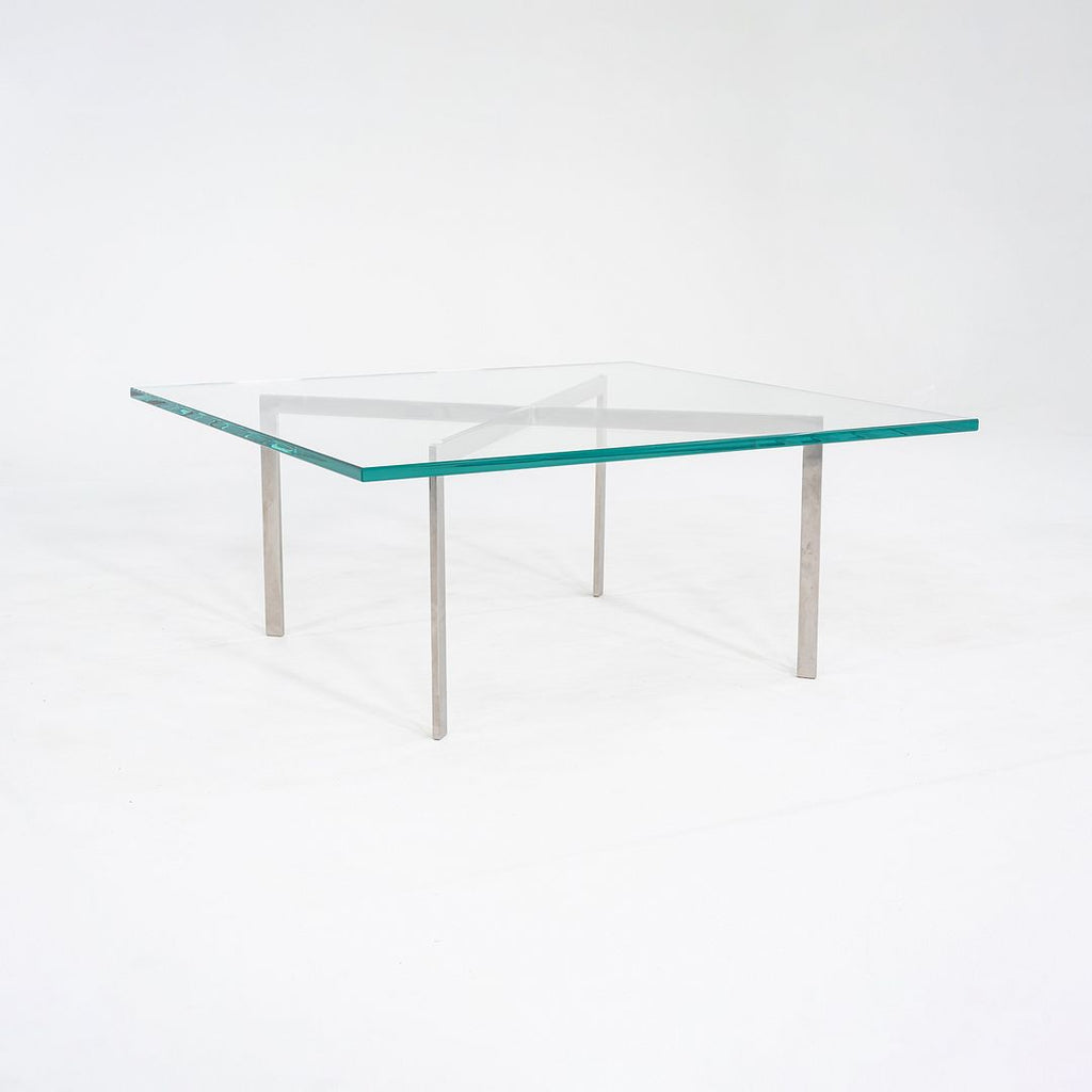 2000s Mies van der Rohe for Knoll Barcelona Coffee Table Stainless Steel & Glass