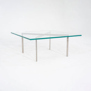 2000s Mies van der Rohe for Knoll Barcelona Coffee Table Stainless Steel & Glass