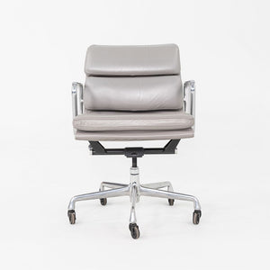 2006 Herman Miller Eames Soft Pad Management Desk Chair in Grey Leather 6x Avail