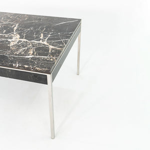 1960s Gordon Bunshaft and Davis Allen of SOM Stainless, Marble, and Wood Table