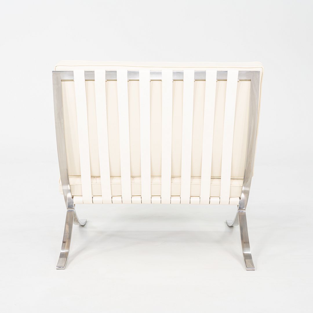 1970s Pair of Mies van der Rohe Knoll Barcelona Chairs with Stainless Frames