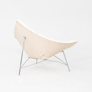 1950s George Nelson for Herman Miller Coconut Lounge Chair with White Vinyl