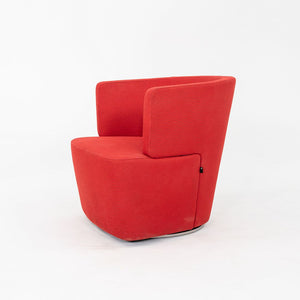 2010 EOOS for Coalesse / Walter Knoll Joel Swivel Lounge Chair in Red 1x Avail
