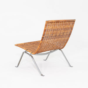 1960s Pair of Poul Kjaerholm for E. Kold Christensen PK 22 Wicker Lounge Chairs