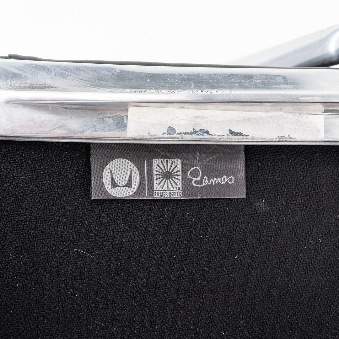 SOLD C. 2020 Herman Miller Eames Soft Pad Management Desk Chair in Black Leather 1x Available