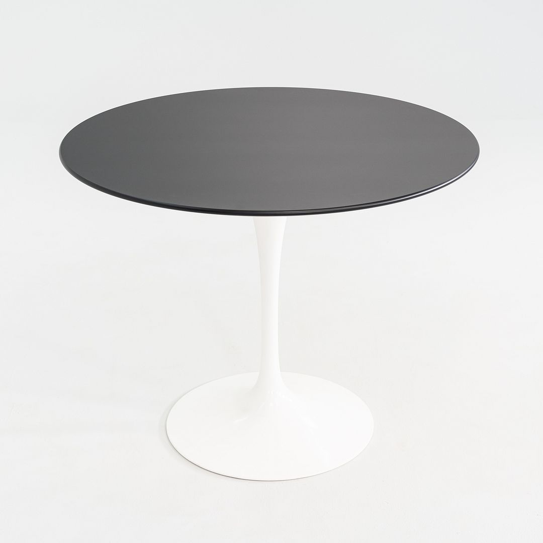 2023 Eero Saarinen Knoll Tulip Dining Table Top 35" Round in Black Laminate
