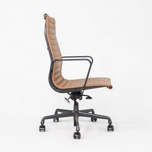 2019 Herman Miller Eames Aluminum Executive Desk Chair Brown Leather Upholstery