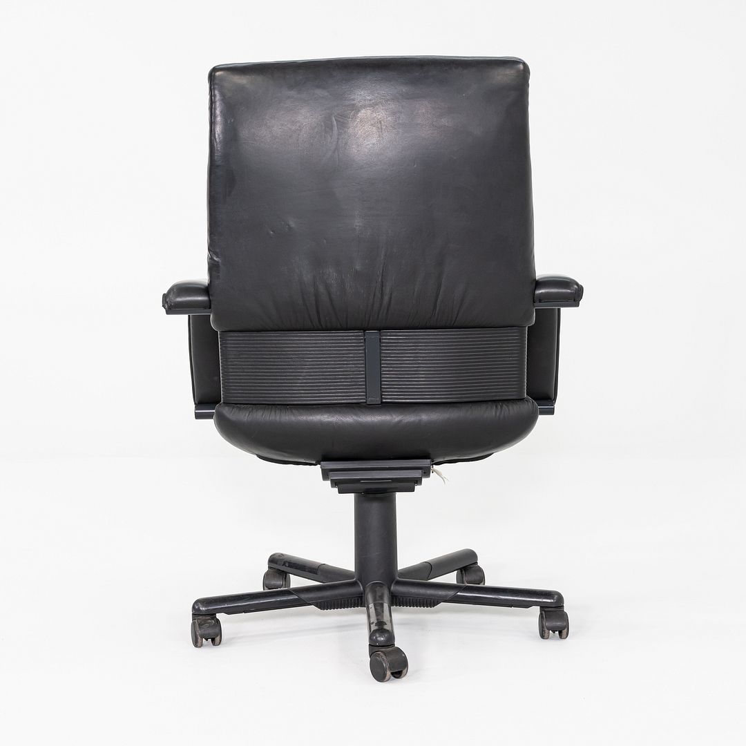 1991 Mario Bellini and Dieter Thiel for Vitra Figura Office Chair Black Leather