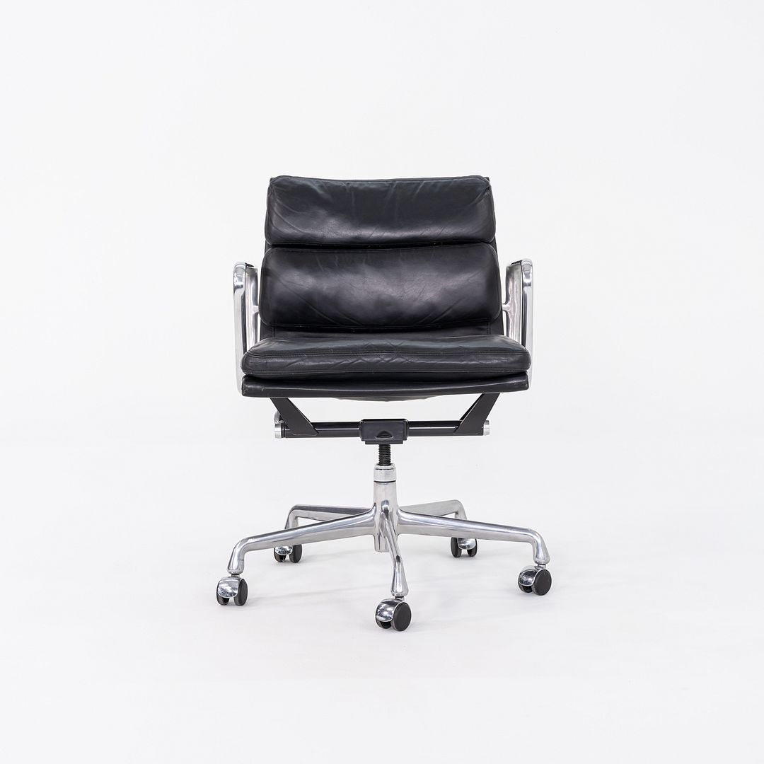 1990s Herman Miller Eames Soft Pad Management Desk Chair in Black Leather 5x Available