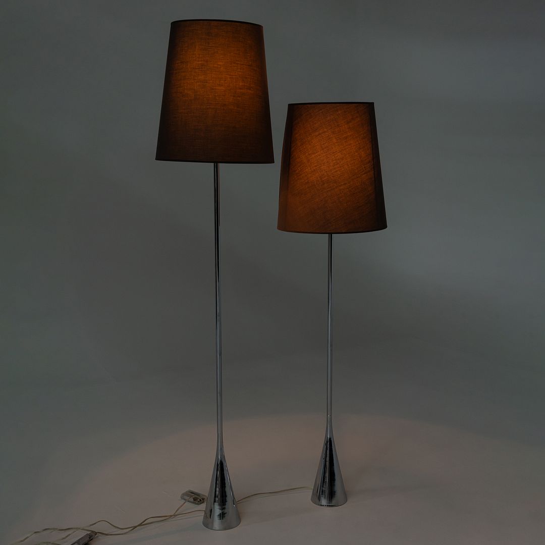1990s Pair of Modernist Floor Lamps by Pascal Mourgue for Ligne Roset, France