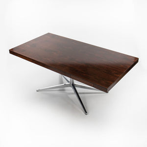 1960s Florence Knoll Partners Desk, Model 2485 in Brazilian Rosewood and Chrome