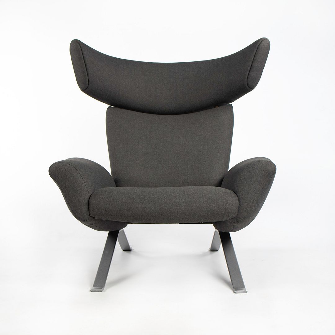 1962 Ostervig Lounge Chair by Kurt Ostervig for Henry Rolschau Mobler in Grey Fabric