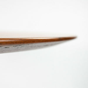 SOLD 1960s Tulip Pedestal Dining Table by Eero Saarinen for Knoll in Walnut with Cast Iron Base 42 inch