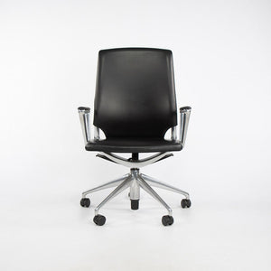 2012 Meda Desk Chair by Alberto Meda for Vitra in Leather and Aluminum