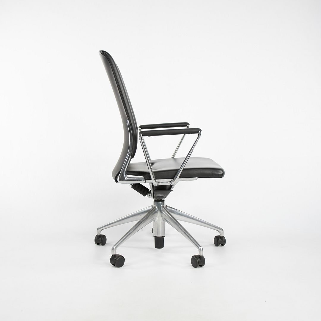 2012 Meda Desk Chair by Alberto Meda for Vitra in Leather and Aluminum