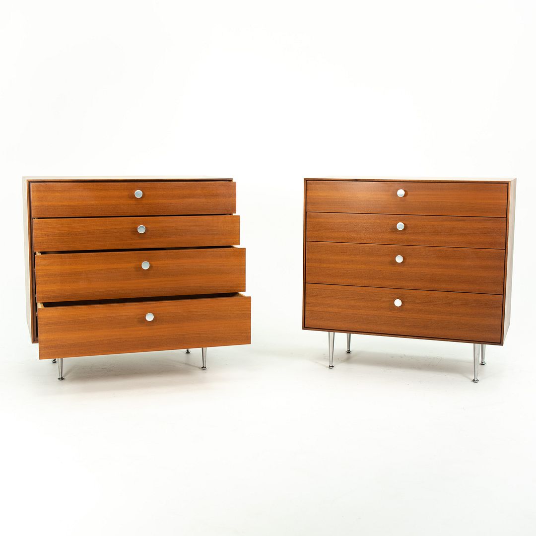 SOLD 1958 Pair of Thin Edge Dressers by George Nelson for Herman Miller in Walnut