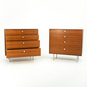 SOLD 1958 Pair of Thin Edge Dressers by George Nelson for Herman Miller in Walnut