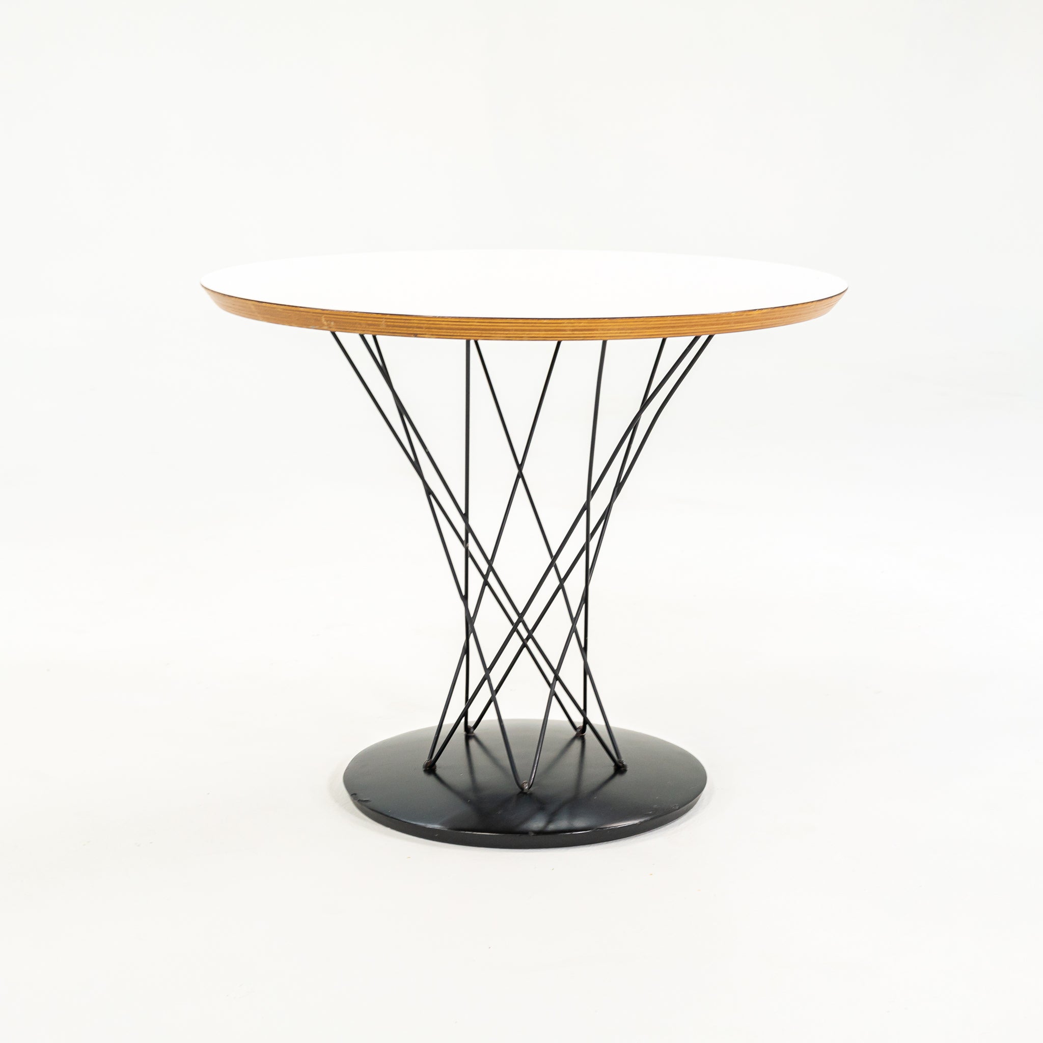 SOLD 1972 Isamu Noguchi for Knoll Associates Cyclone Childs End Table in White Laminate