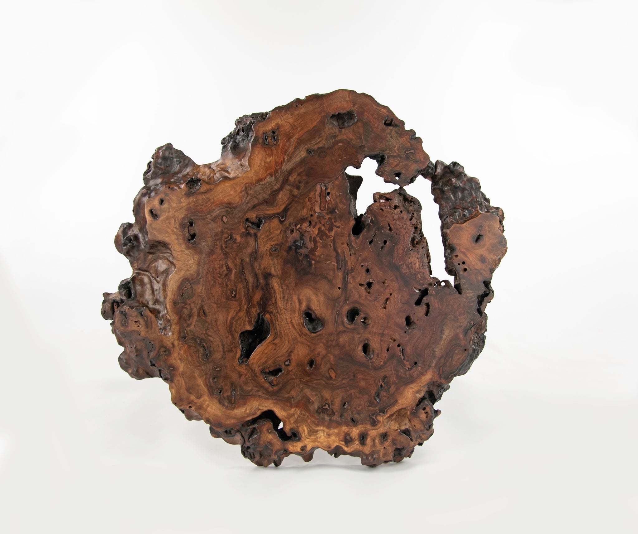 SOLD Mira Nakashima Claro Walnut Burl Minguren I Side / End Table #2 George Nakashima Studio