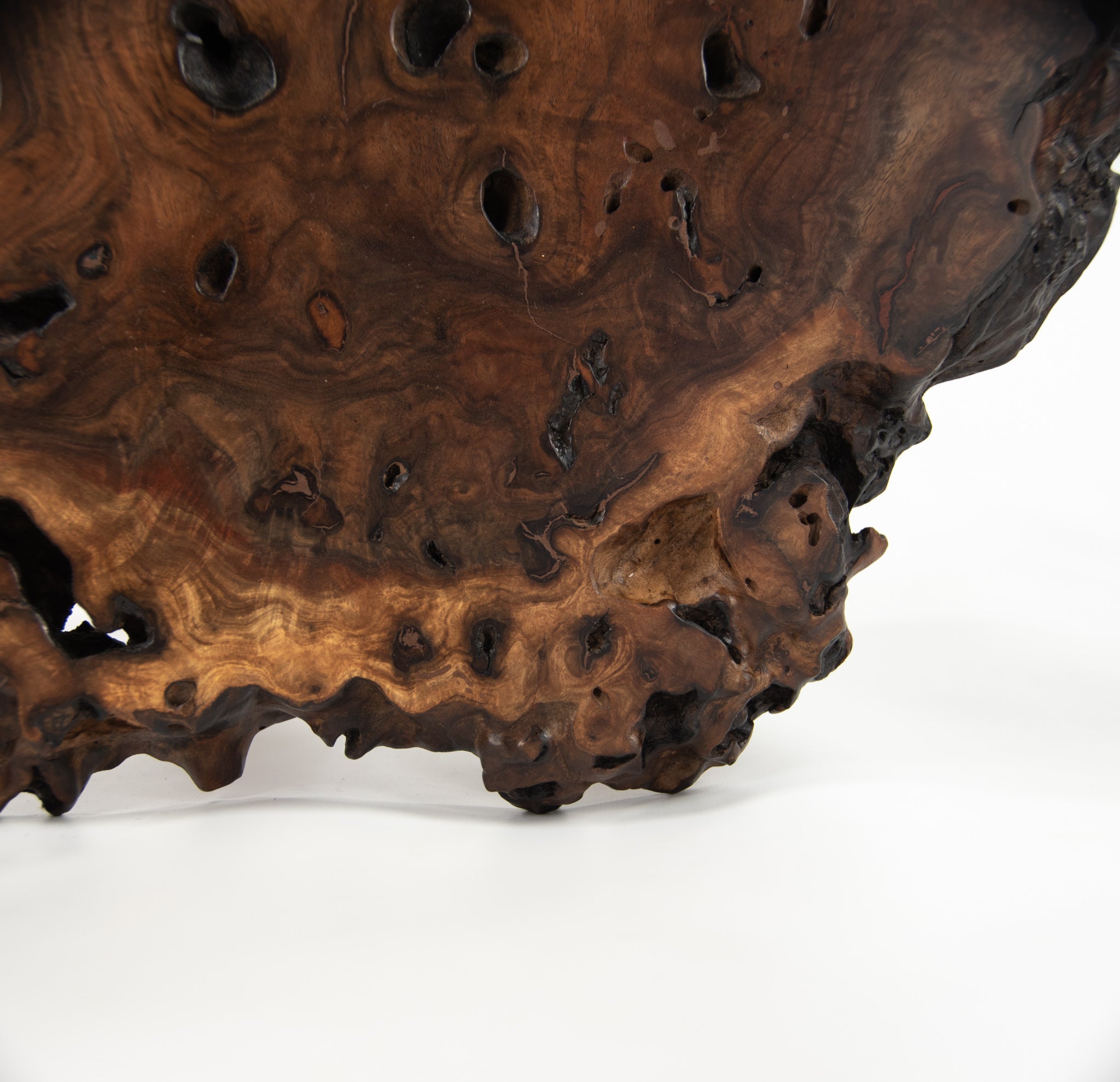 SOLD Mira Nakashima Claro Walnut Burl Minguren I Side / End Table #2 George Nakashima Studio