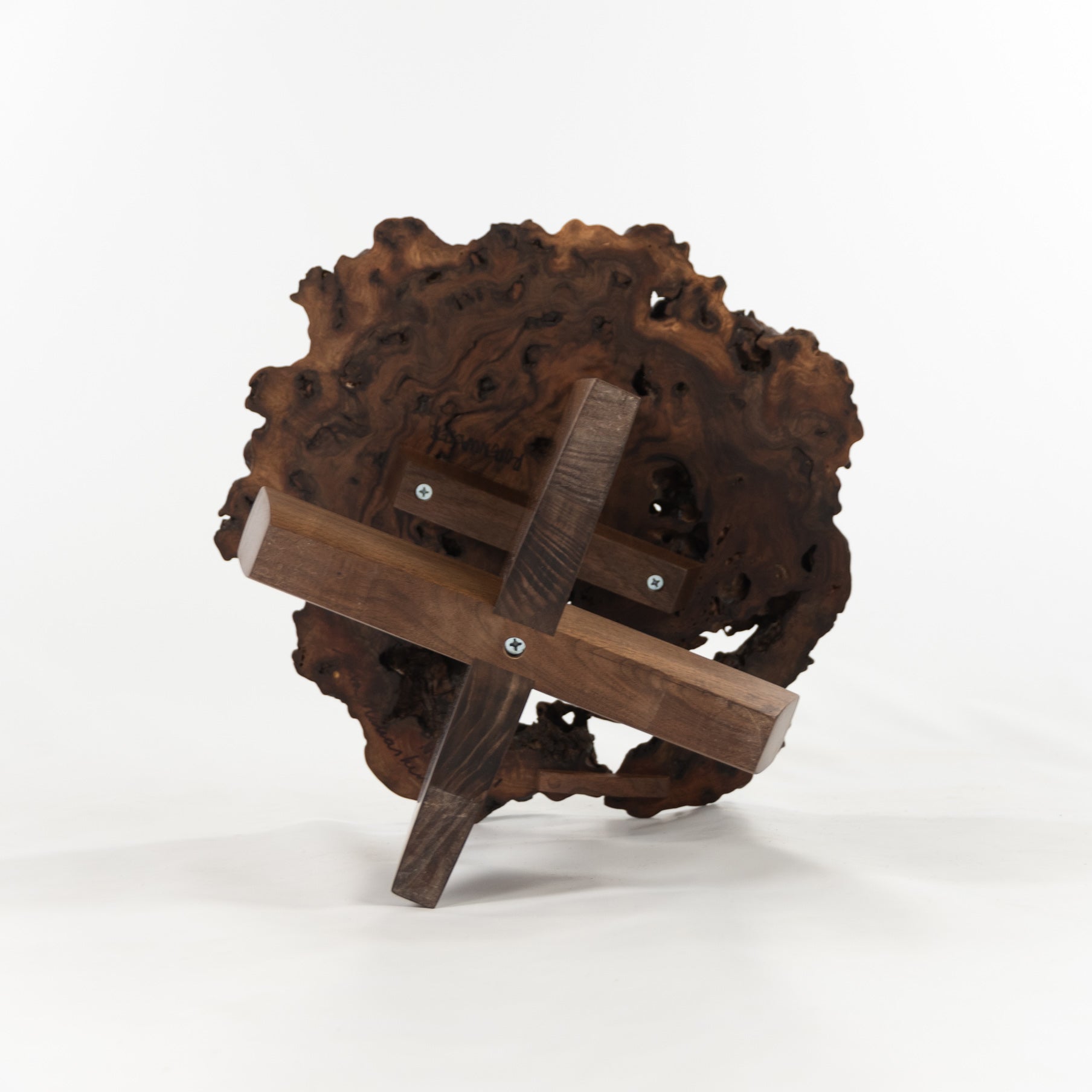 SOLD Mira Nakashima Claro Walnut Burl Minguren I Side / End Table #2 George Nakashima Studio