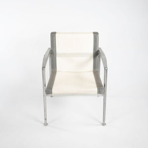 SOLD 1966 Series Prototype Arm Chair by Richard Schultz for Knoll in Polished Aluminum with Riveted Frame