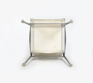 SOLD 1966 Series Prototype Arm Chair by Richard Schultz for Knoll in Polished Aluminum with Riveted Frame