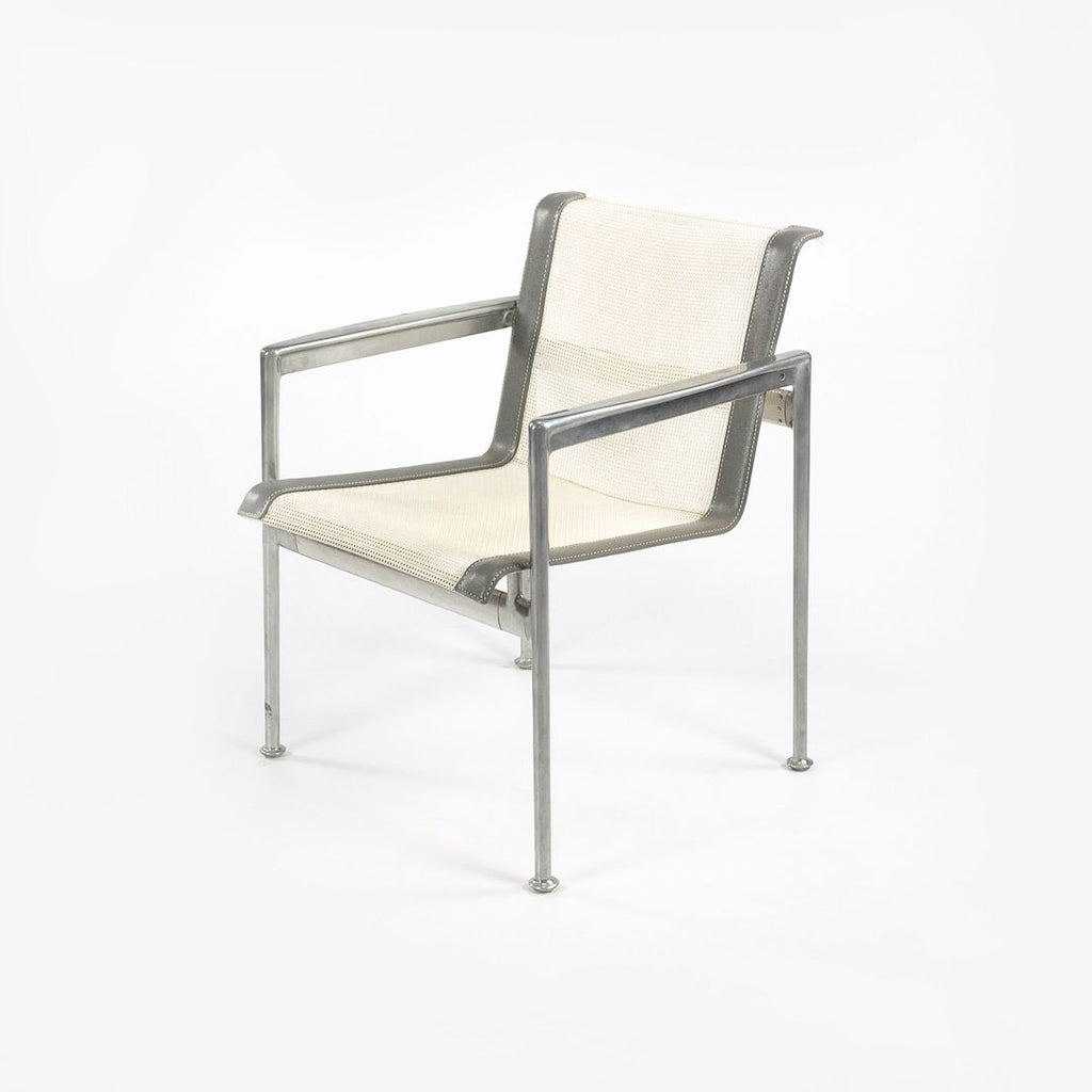 1966 Series Prototype Arm Chair by Richard Schultz for Knoll in Polished Aluminum with Riveted Frame