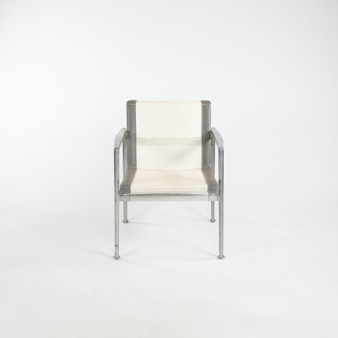 SOLD 1966 Series Prototype Arm Chair by Richard Schultz for Knoll in Polished Aluminum with Riveted Frame