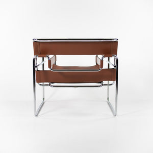 SOLD 1960s 50L Wassily Chair by Marcel Breuer for Knoll in Chromed Steel and Rust / Brown Leather