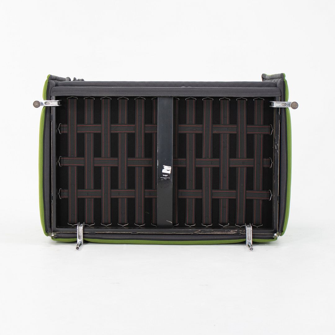 2010s Pair of Alcove Love Seats by Ronan and Erwan Bouroullec for Vitra in Green Fabric