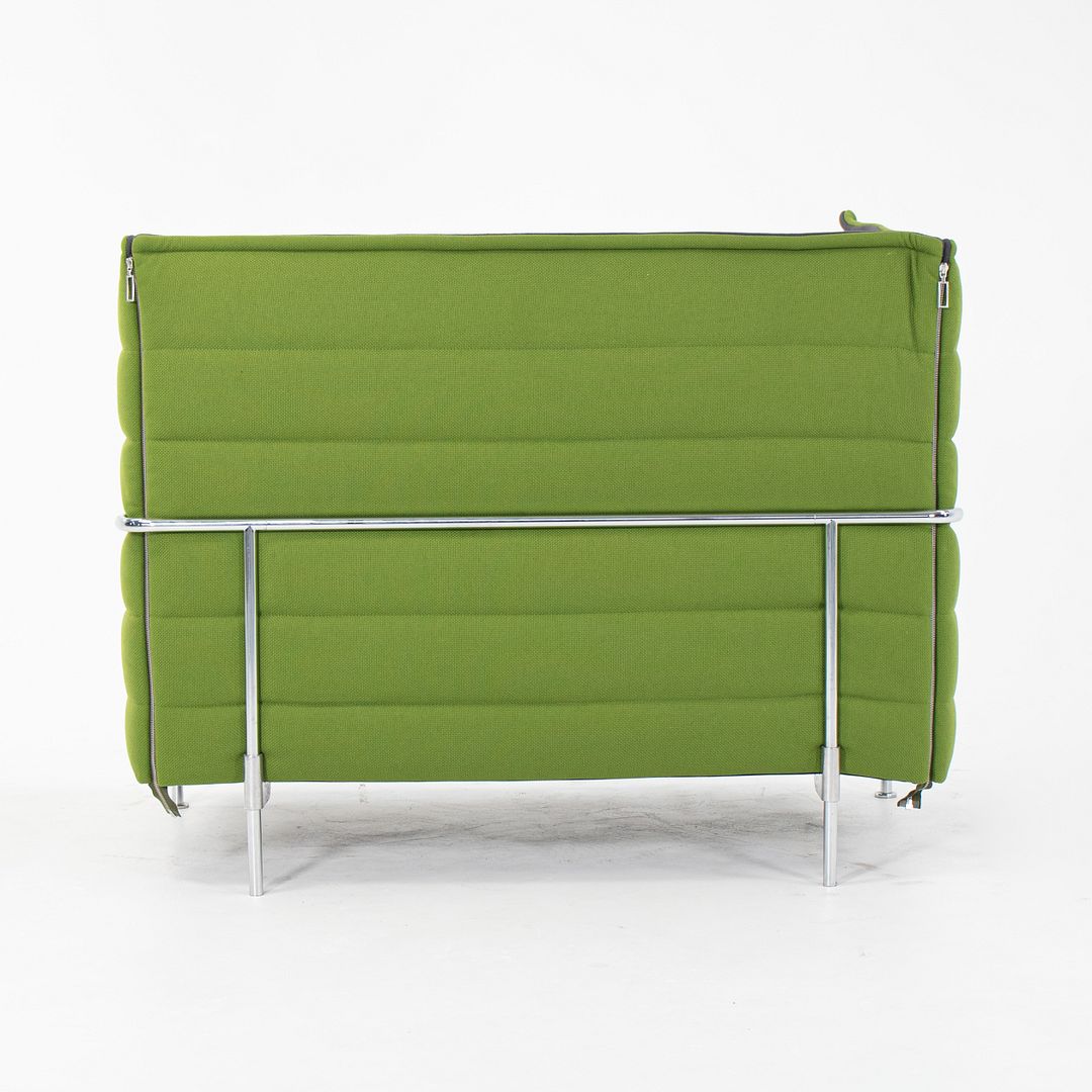 2010s Pair of Alcove Love Seats by Ronan and Erwan Bouroullec for Vitra in Green Fabric