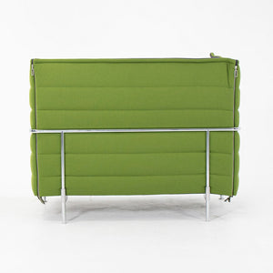 2010s Pair of Alcove Love Seats by Ronan and Erwan Bouroullec for Vitra in Green Fabric