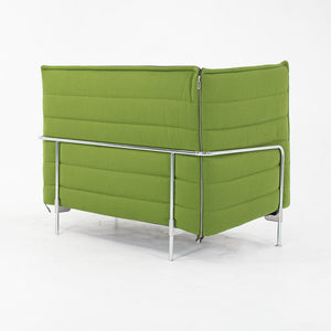 2010s Pair of Alcove Love Seats by Ronan and Erwan Bouroullec for Vitra in Green Fabric