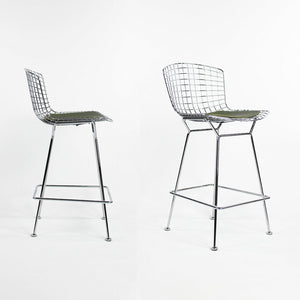 SOLD 2010s Pair of Bertoia Counter Stools 426C by Harry Bertoia for Knoll