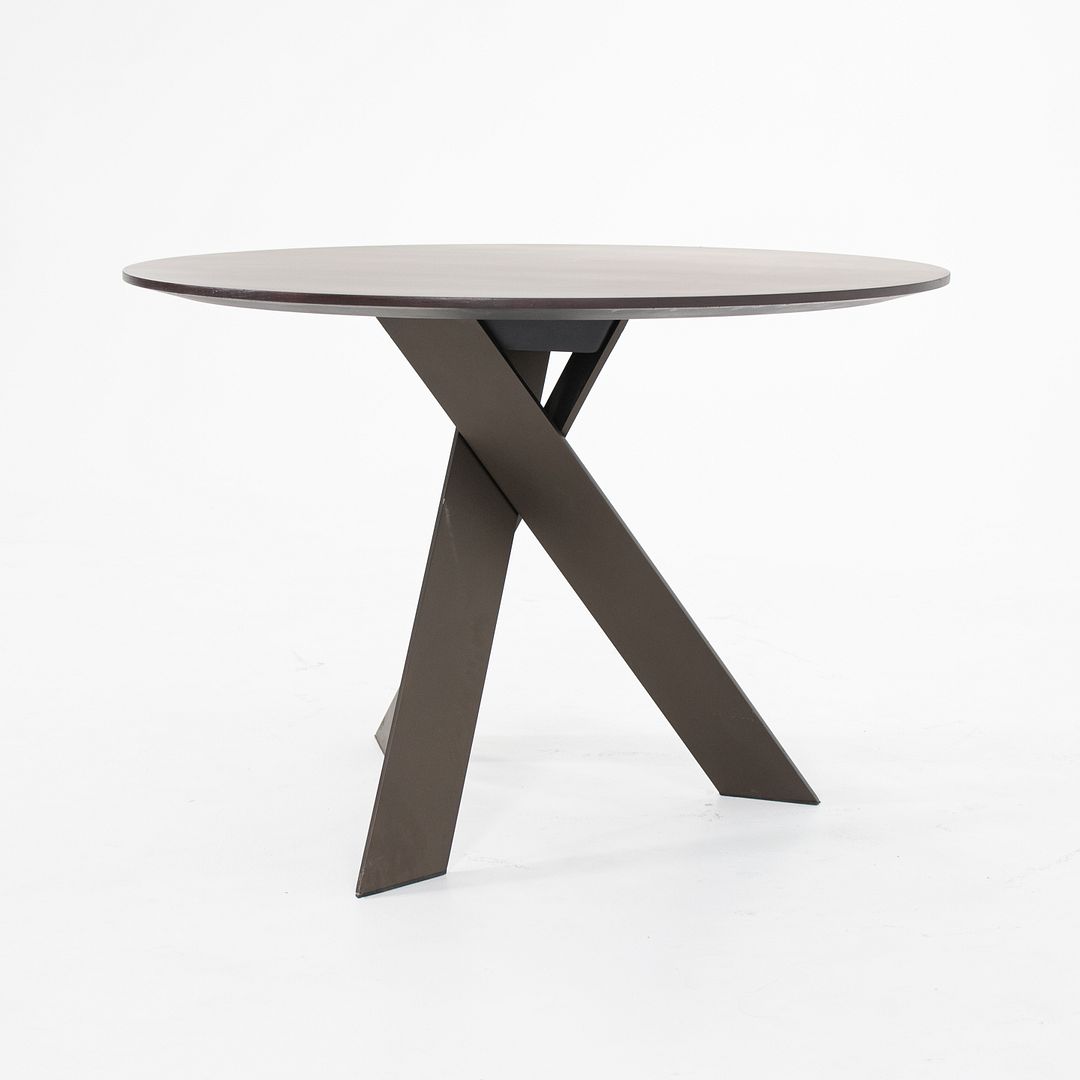 2010s Ekko Dining Table by Wolfgang C. R. Mezger for Davis with Wood Top and Powder Coated Base