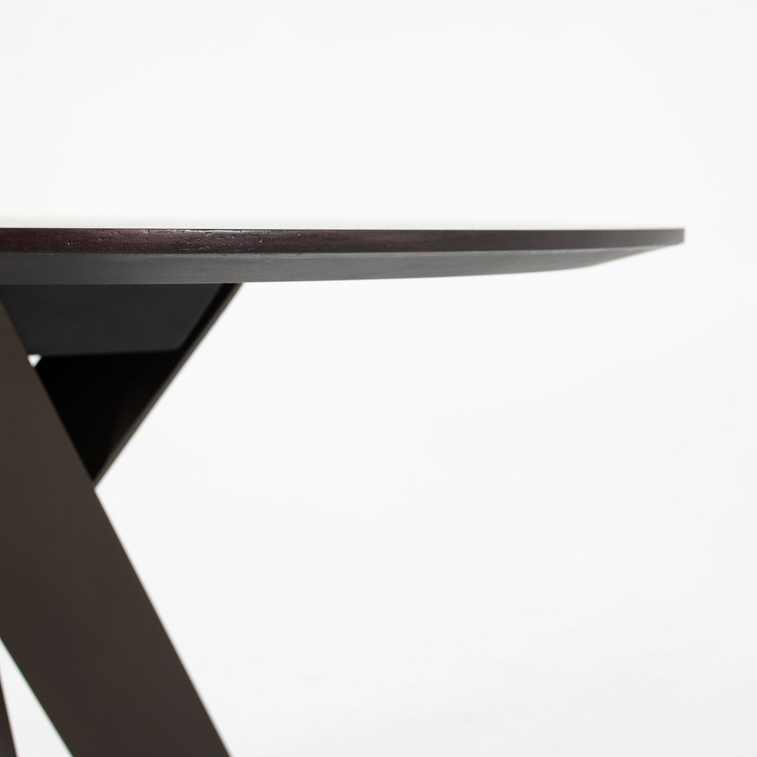 2010s Ekko Dining Table by Wolfgang C. R. Mezger for Davis with Wood Top and Powder Coated Base