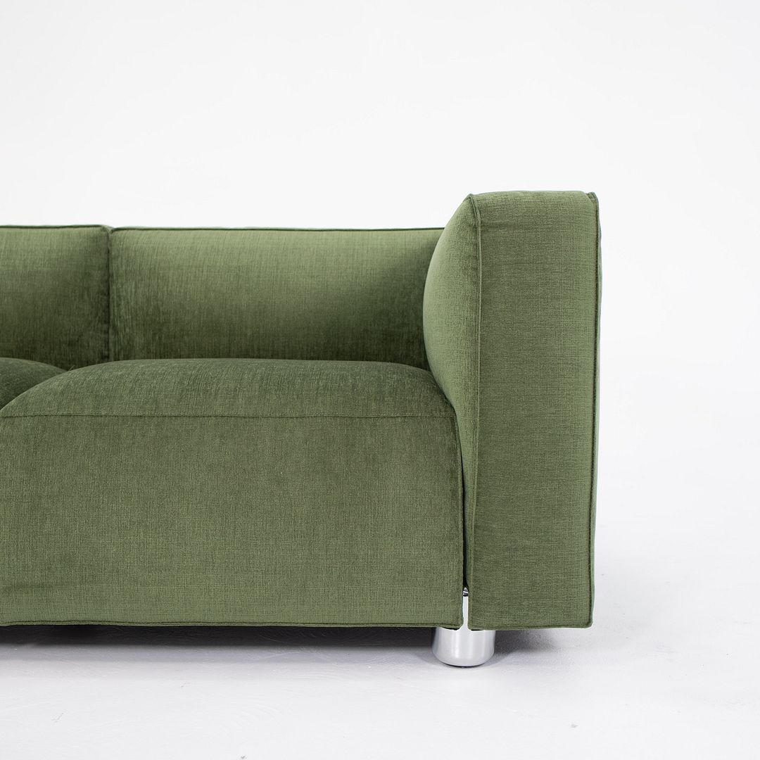 2020 Compact Two Seater Sofa by Edward Barber and Jay Osgerby for Knoll in Green Fabric