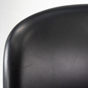 1980s Alpha Bucket Executive Chair by Nicos Zographos for Zographos Designs Ltd. in Black Leather - 3 Available