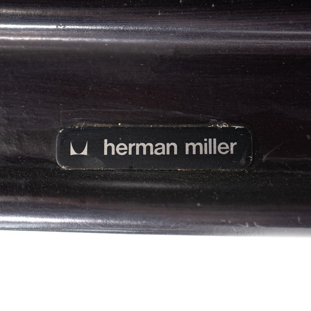 SOLD 1970s ES-106 Chaise Lounge Chair by Charles and Ray Eames for Herman Miller in Black Leather