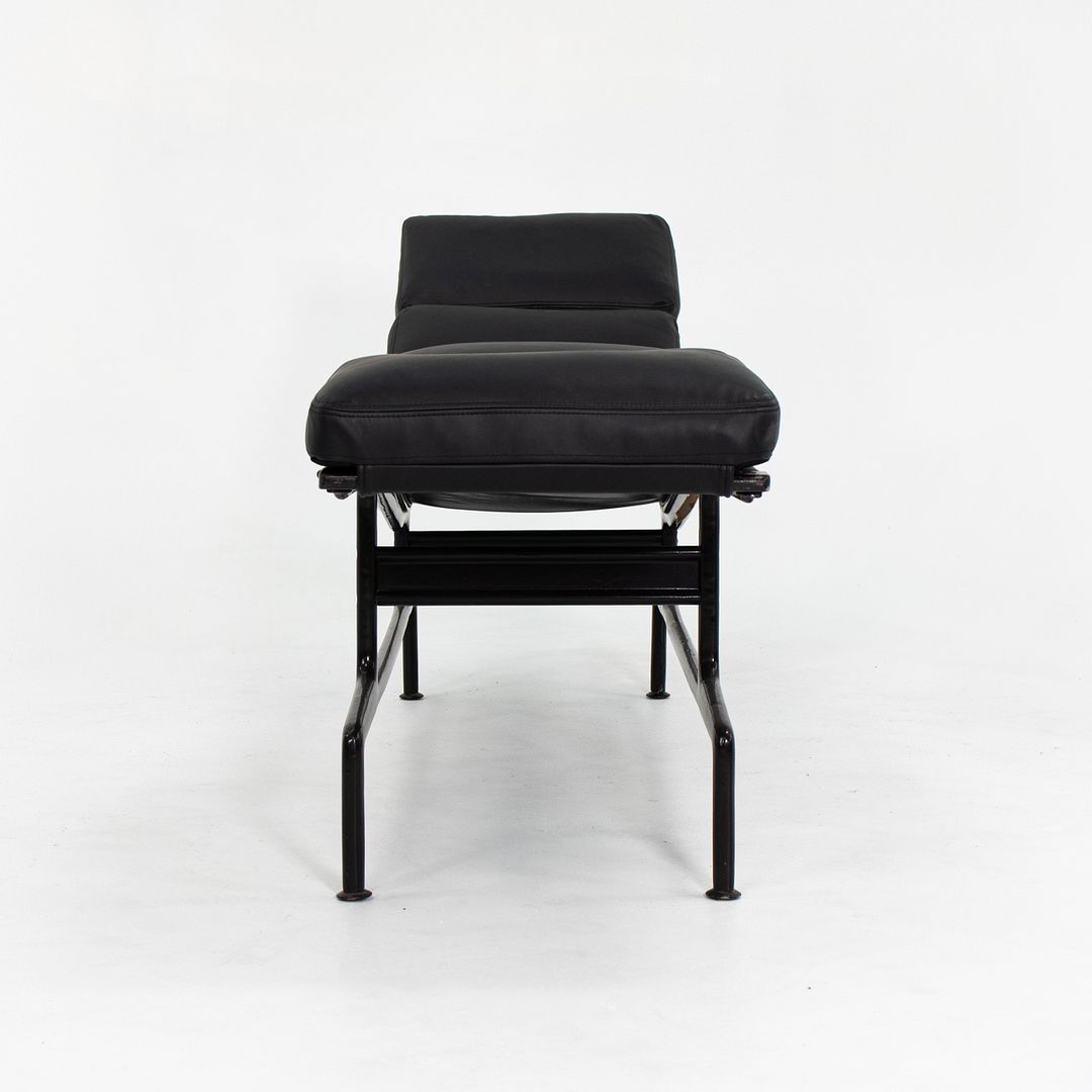SOLD 1970s ES-106 Chaise Lounge Chair by Charles and Ray Eames for Herman Miller in Black Leather