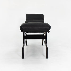 SOLD 1970s ES-106 Chaise Lounge Chair by Charles and Ray Eames for Herman Miller in Black Leather